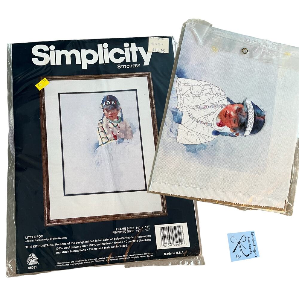 Simplicity Stitchery Little Fox 05051 Stitch Kit
